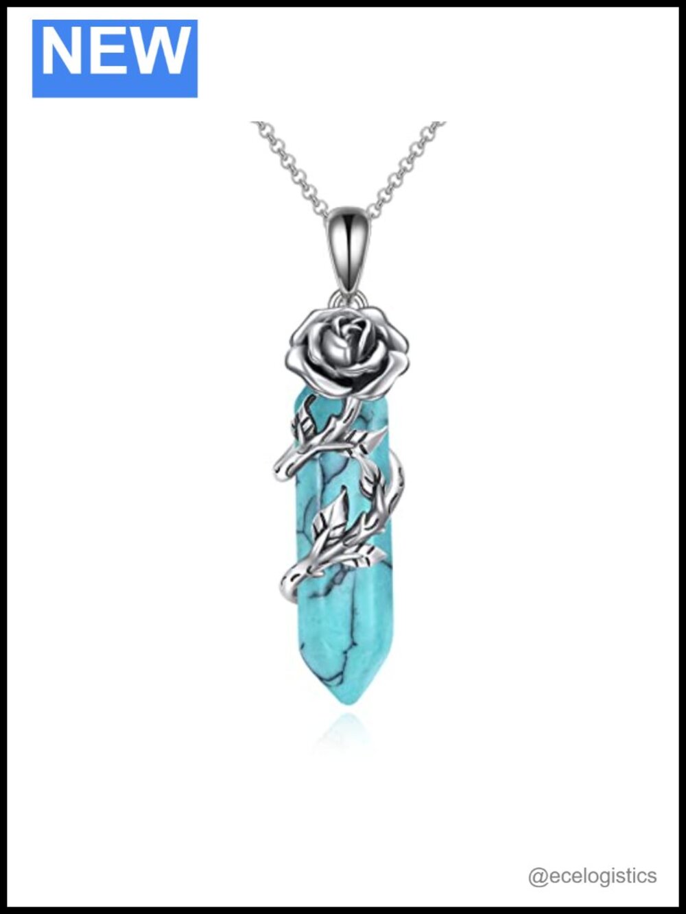 Sterling Silver Quartz Crystal Chakra Healing Necklace Pendant Jewelry